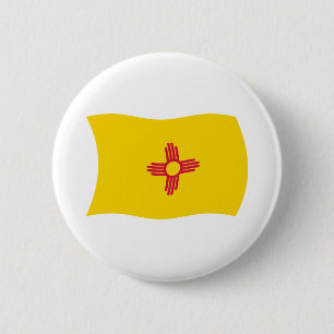 New Mexico Flag Button