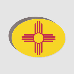 New Mexico Flag Car Magnet