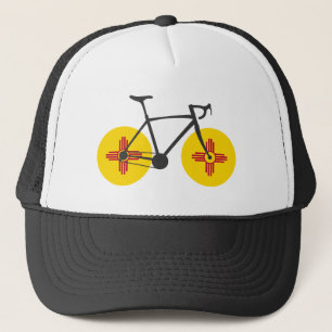 New Mexico Flag Cycling Trucker Hat