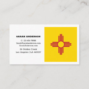 New Mexico Flag Elegant Business Cards / USA