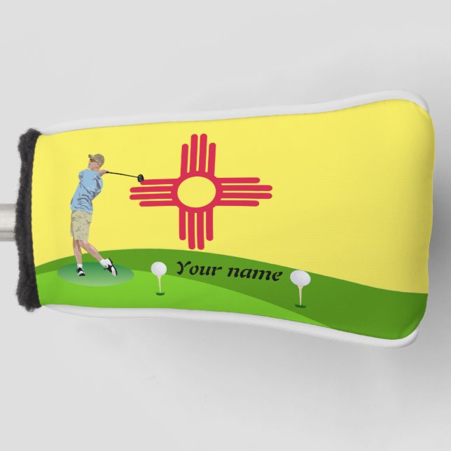 New Mexico flag Golf Head Cover (Front)