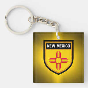 New Mexico Flag Key Ring