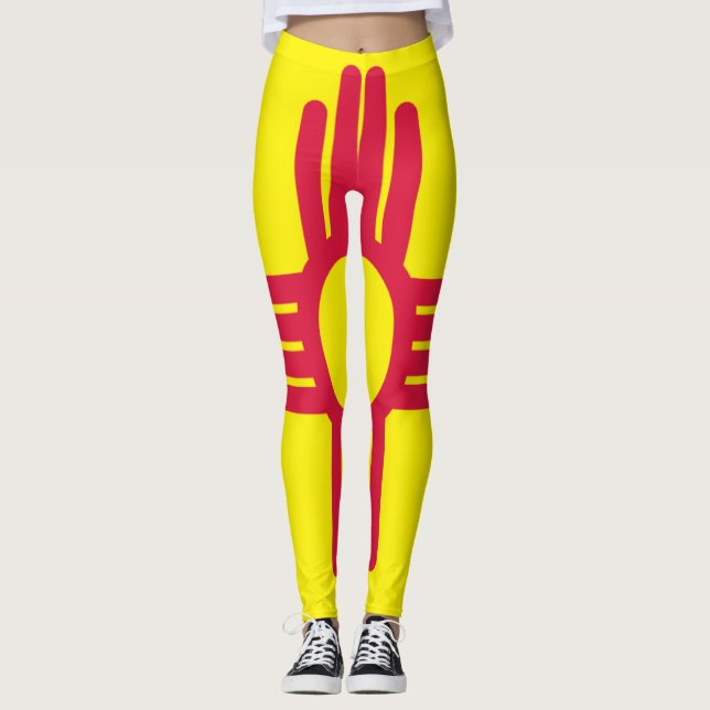 New Mexico flag Leggings (Front)