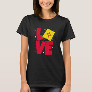 New Mexico Flag Love 4th Of July Patriotic New Mex T-Shirt