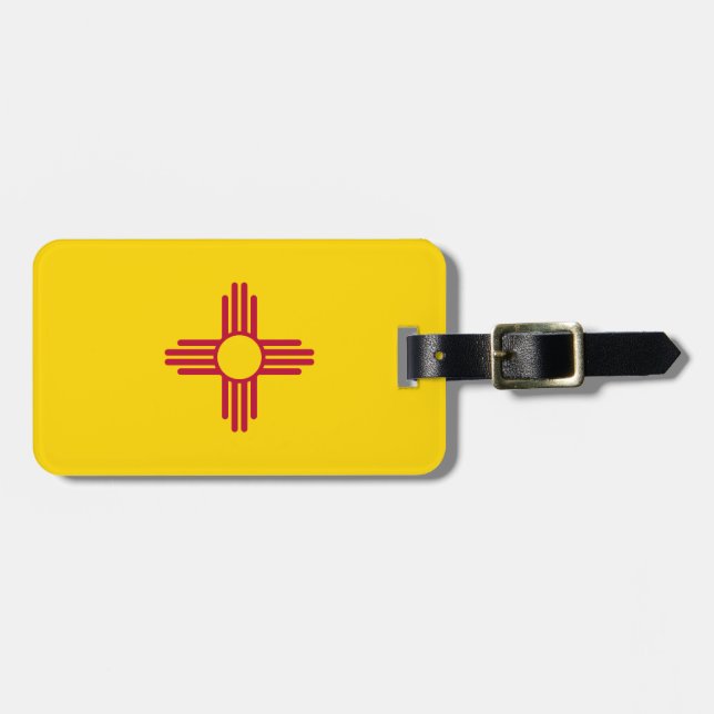New Mexico Flag Luggage Tag (Front Horizontal)