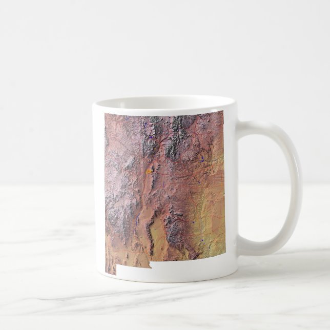 New Mexico Flag + Map Mug (Right)