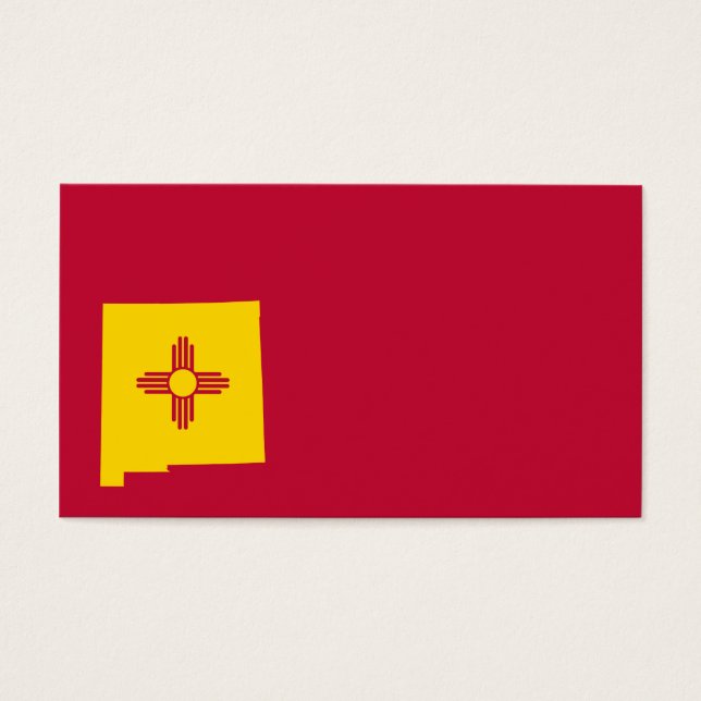 New Mexico Flag Map Shape (Front)