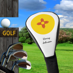 New Mexico Flag, Monogrammed Golf Clubs Covers USA