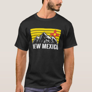 New Mexico Flag Mountain Pride Vacation Travel Tou T-Shirt