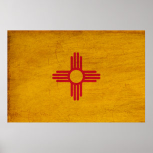 New Mexico Flag Poster