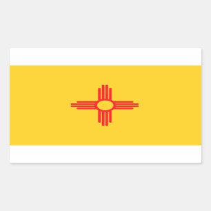 New Mexico Flag Rectangular Sticker