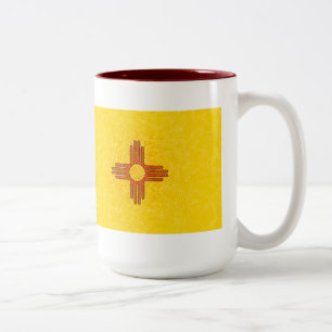 NEW MEXICO FLAG Two-Tone COFFEE MUG