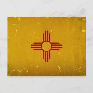 New Mexico Flag VINTAGE.png Postcard