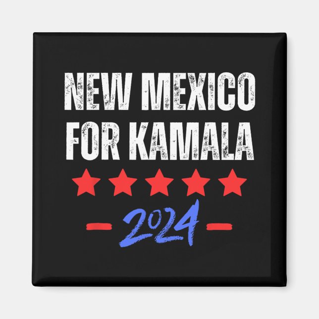 New Mexico For Kamala 2024 Dnc Kamala Harris Suprt Magnet (Front)