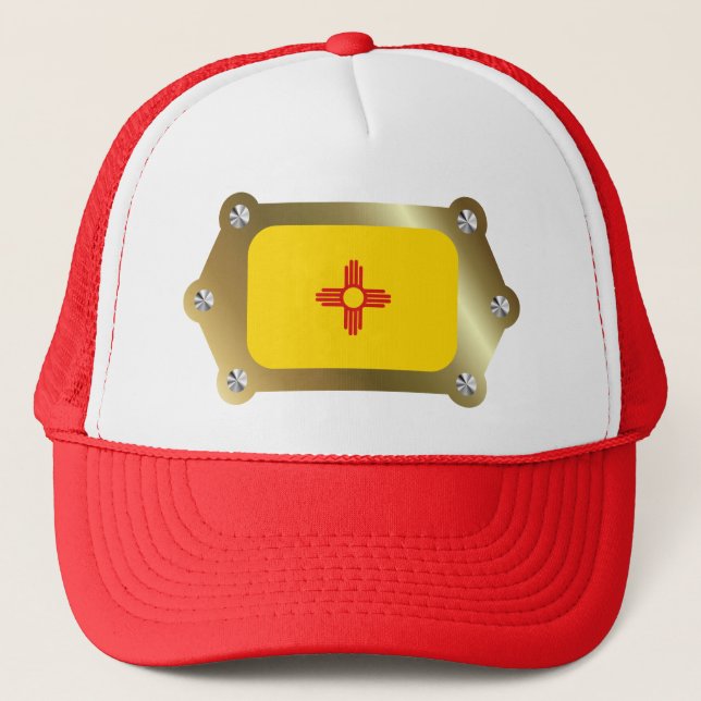 New Mexico framed Flag Hat (Front)