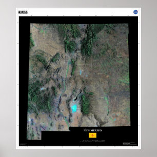 New Mexico From Space Poster