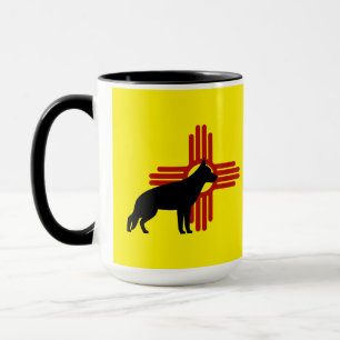 New Mexico German Shepherd GSD Dog Zia Symbol  Mug