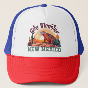 New Mexico Gila Monster In Desert Environment Trucker Hat