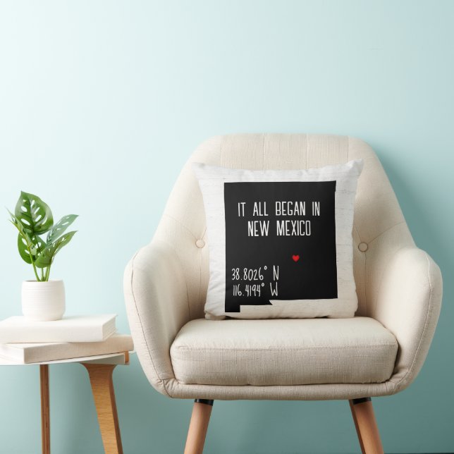 New Mexico GPS Coordinates  Cushion (Chair)