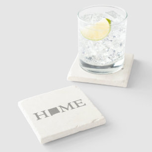 New Mexico Home State Shaped Letter New Mexican Stone Coaster