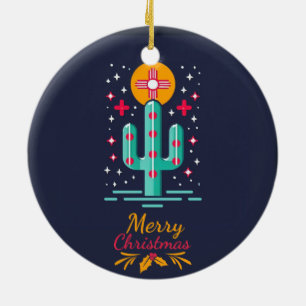 🔴new MEXICO INSPIRED FLAG CERAMIC ORNAMENT