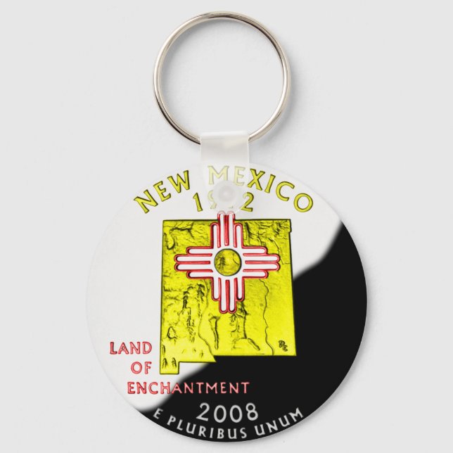 New Mexico Keychain (Front)