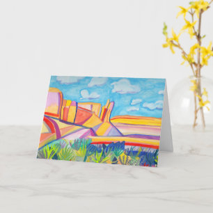 New Mexico Kitchen Mesa Landscape Art CUSTOM Card