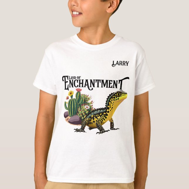 New Mexico, Land of Enchantment Customisable Boy's T-Shirt (Front)