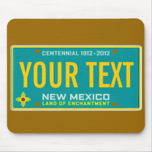 New Mexico license plate mouse pad