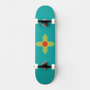 New Mexico License Plate Skateboard