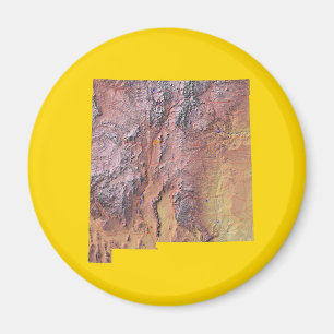 New Mexico Map Magnet
