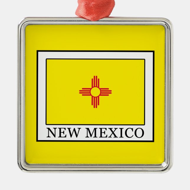 New Mexico Metal Ornament (Front)
