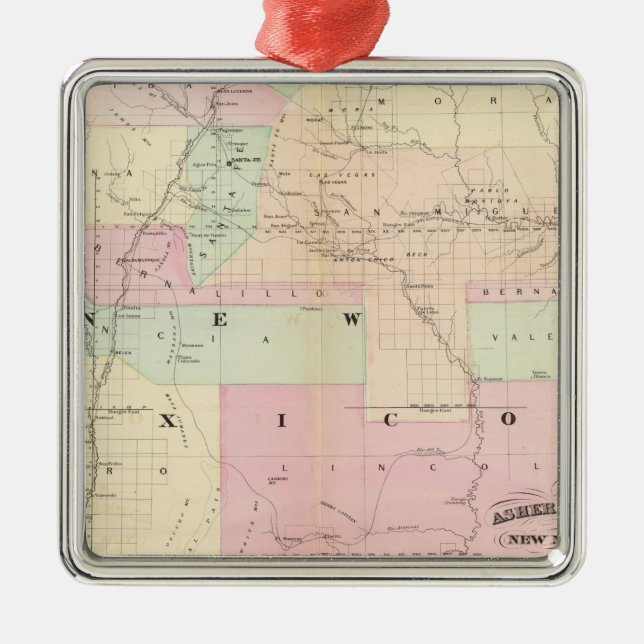 New Mexico Metal Tree Decoration (Front)