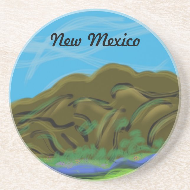 New Mexico Mountains Coasters (Front)