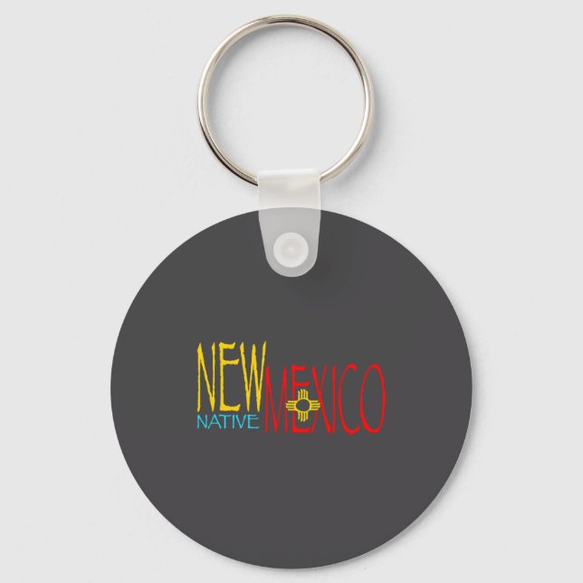 New Mexico Native  Key Ring (Front)