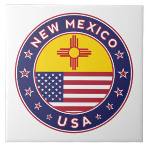 New Mexico, New Mexico sticker, phone case Ceramic Tile