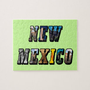 New Mexico Picture Text Jigsaw Puzzle