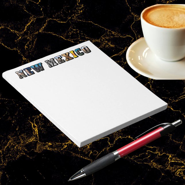 New Mexico Picture Text Notepad (New Mexico, USA Notepad)