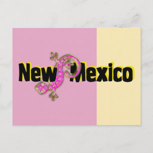 New Mexico Pink Lizard Postcard