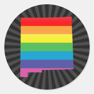 new mexico pride. classic round sticker