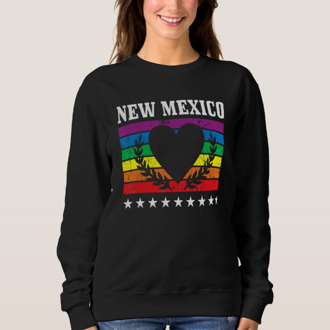 New Mexico Pride Flag Pride Month LGBTQ Flag LGBT  Sweatshirt (Front)