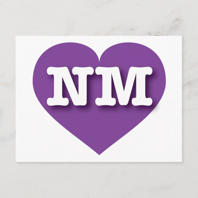 New Mexico Purple Heart - I love NM Postcard (Front)