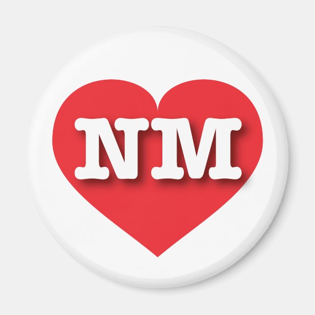 New Mexico Red Heart - I love NM Magnet (Front)