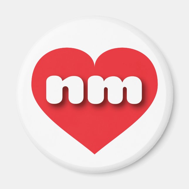 New Mexico red heart - I love nm Magnet (Front)