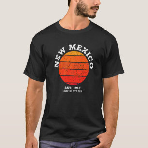 New Mexico Retro Sunset Vintage Sports Nm T-Shirt