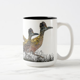 New Mexico Road Runner Two-Tone Coffee Mug