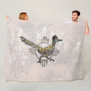 New Mexico Roadrunner Fleece Blanket