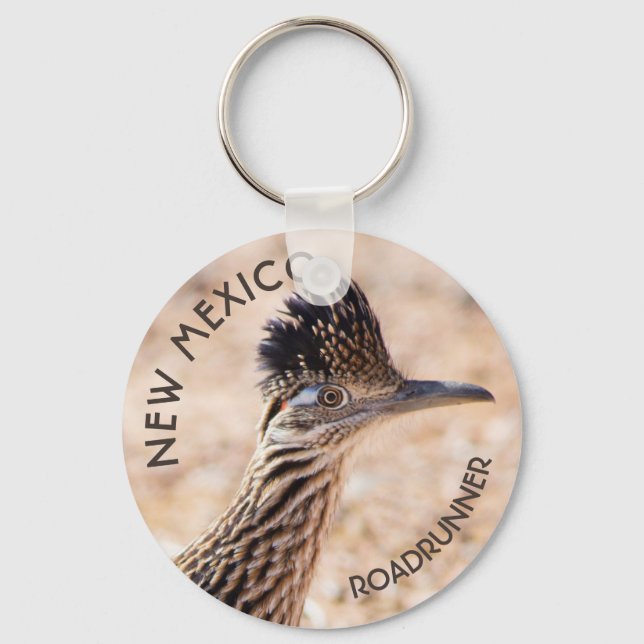 New Mexico Roadrunner Key Ring (Front)