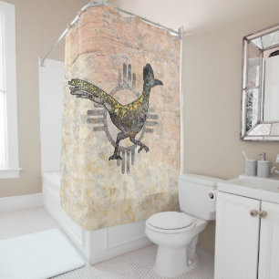 New Mexico Roadrunner Shower Curtain