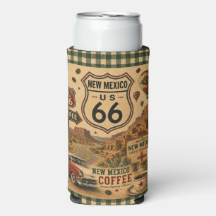 New Mexico Route 66 Desert Café Chill Seltzer Can Cooler